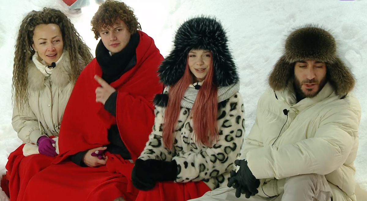 Нинель, Игорь Черкасов, Настя Корлёва, Тигран Салибеков (фото из эфира на «Okko»)