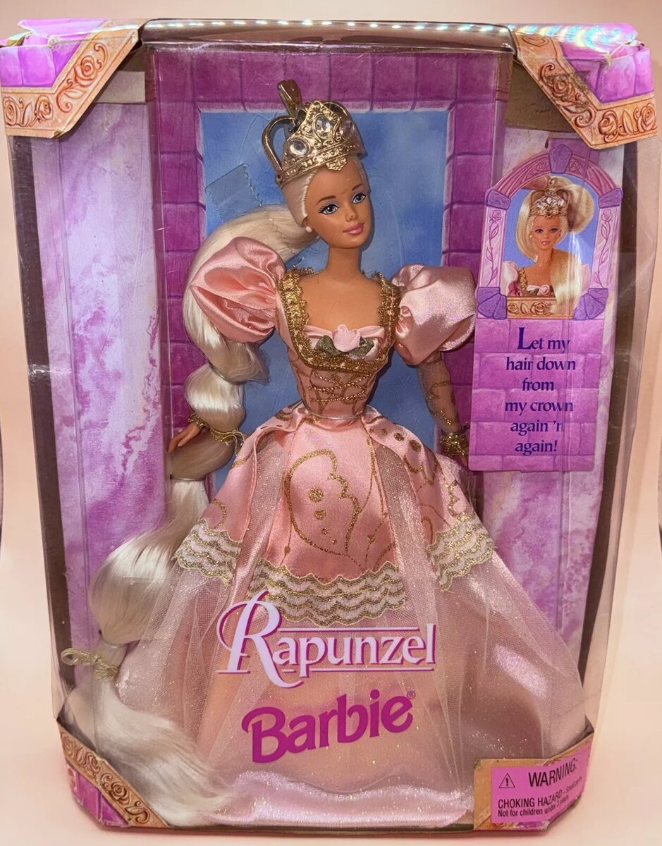 Кукла Барби сказка принцесса Рапунцель 1997 Mattel. Фото с eBya.com 