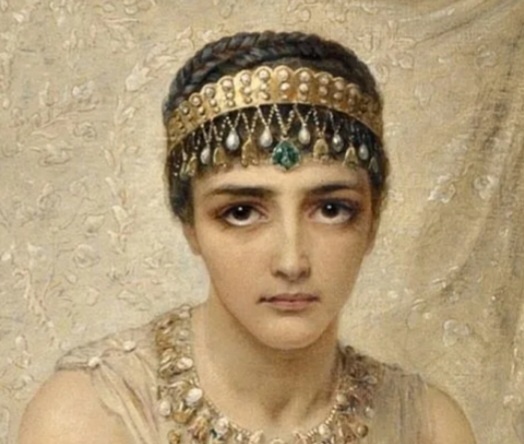 Но вот какую миленькую Эстер изобразил какой- то художник..