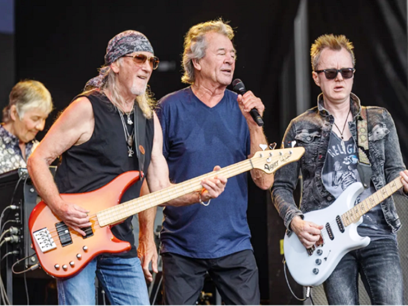 Группа Deep Purple с гитаристом Саймоном Макбрайдом