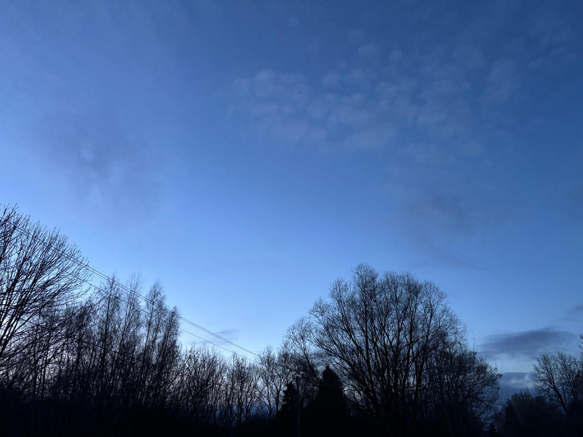 Вечернее небо. 