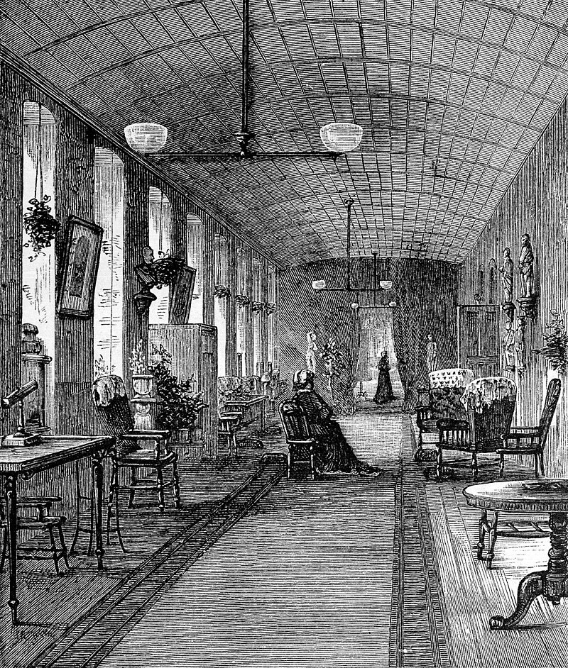 Палата Бедлама в XVIII веке.