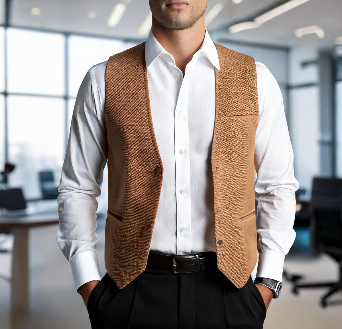 Стильный офисный образ