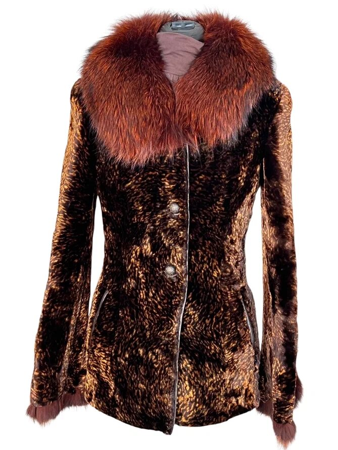 Переделка двух изделий из меха овчины в одно. Ателье Ирины Берзиной.