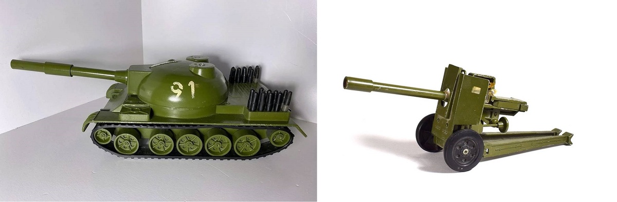Танк и пушка, производитель - Мичуринский завод "Прогресс". Фото из открытых источников.
