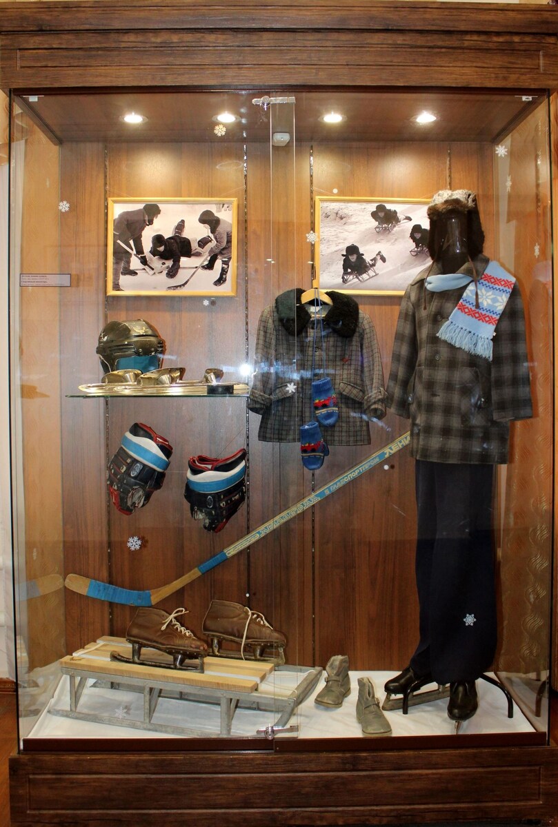 Фрагмент выставки «Зимние забавы» в Старочеркасском музее-
заповеднике. / ФОТО В.С. Багаевского
