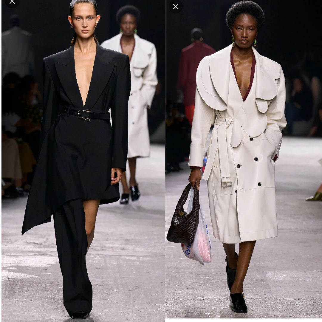 у бренда всегда очень интересно разглядывать крой, вроде всё по классике, обычный тренч, но посмотрите какой интересный воротник