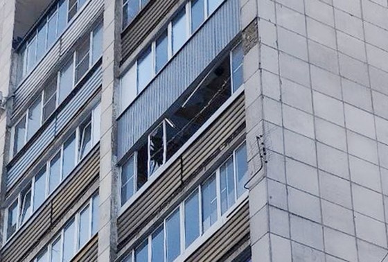    Последствия атаки БПЛА в Воронеже