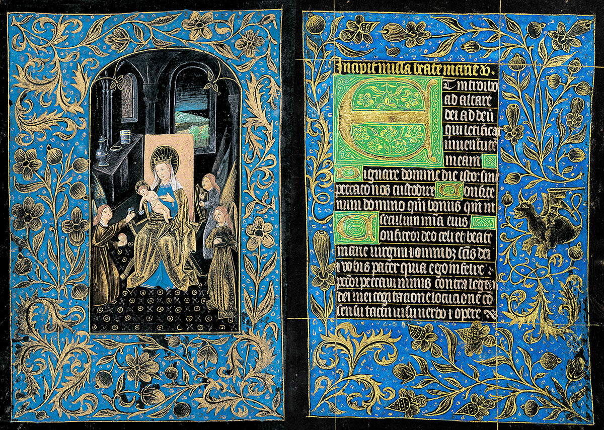 Рукопись «Черных часов», созданная в Брюгге в 1475–1480 гг. н. э., хранится в Библиотеке и музее Моргана.