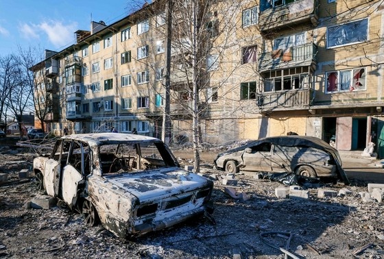    Последствия обстрела ДНР