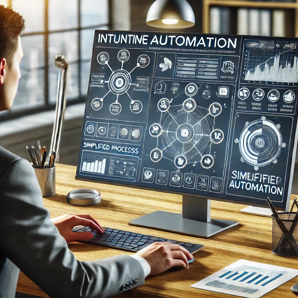 Сотрудник быстро осваивает автоматизированную панель управления на компьютере.