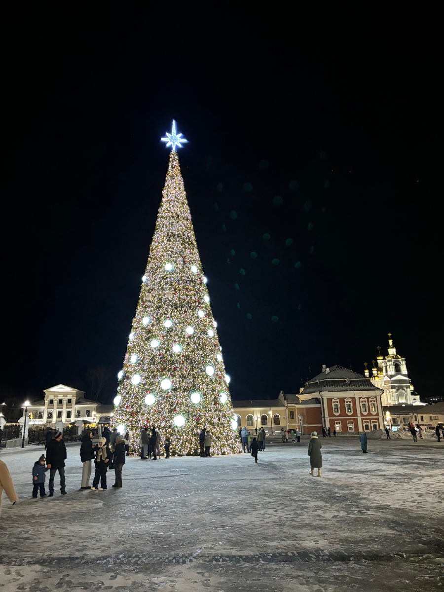 Справа красное здание - Музей русского патриаршества