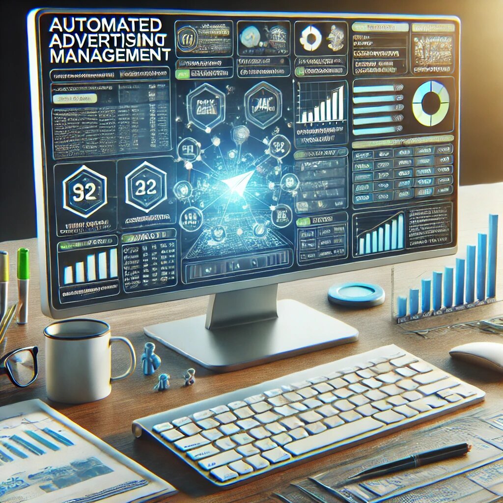 Цифровая платформа с автоматическим распределением бюджета на экране компьютера.