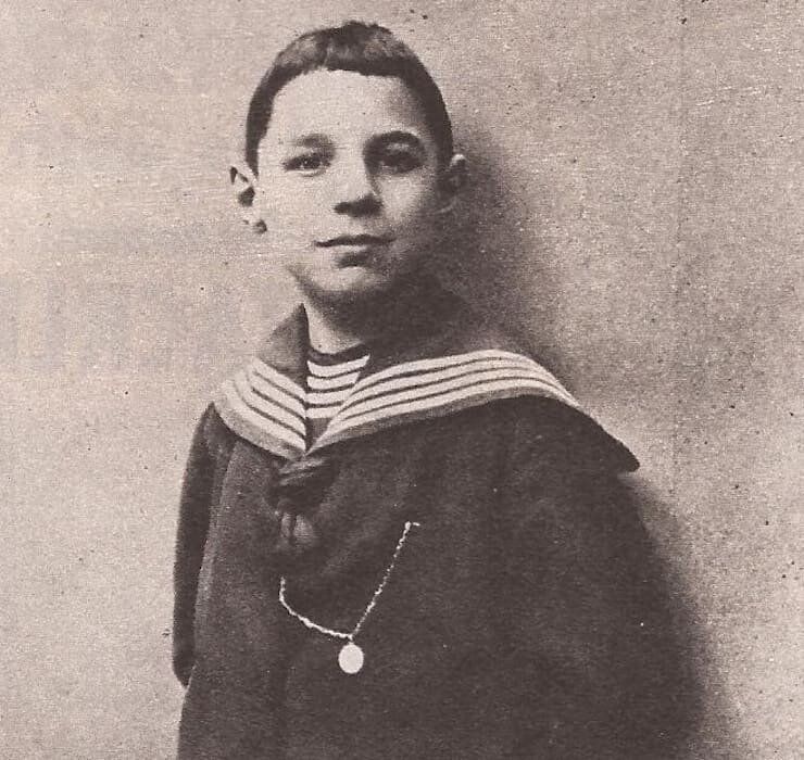 Морис Тийе в 13 лет