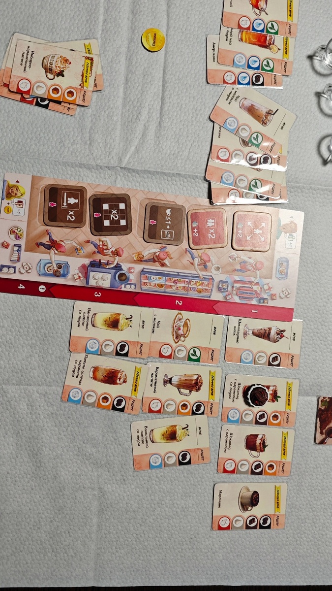 настольная игра, время кофе, сбор сетов, карты, дополнение сладкий перерыв