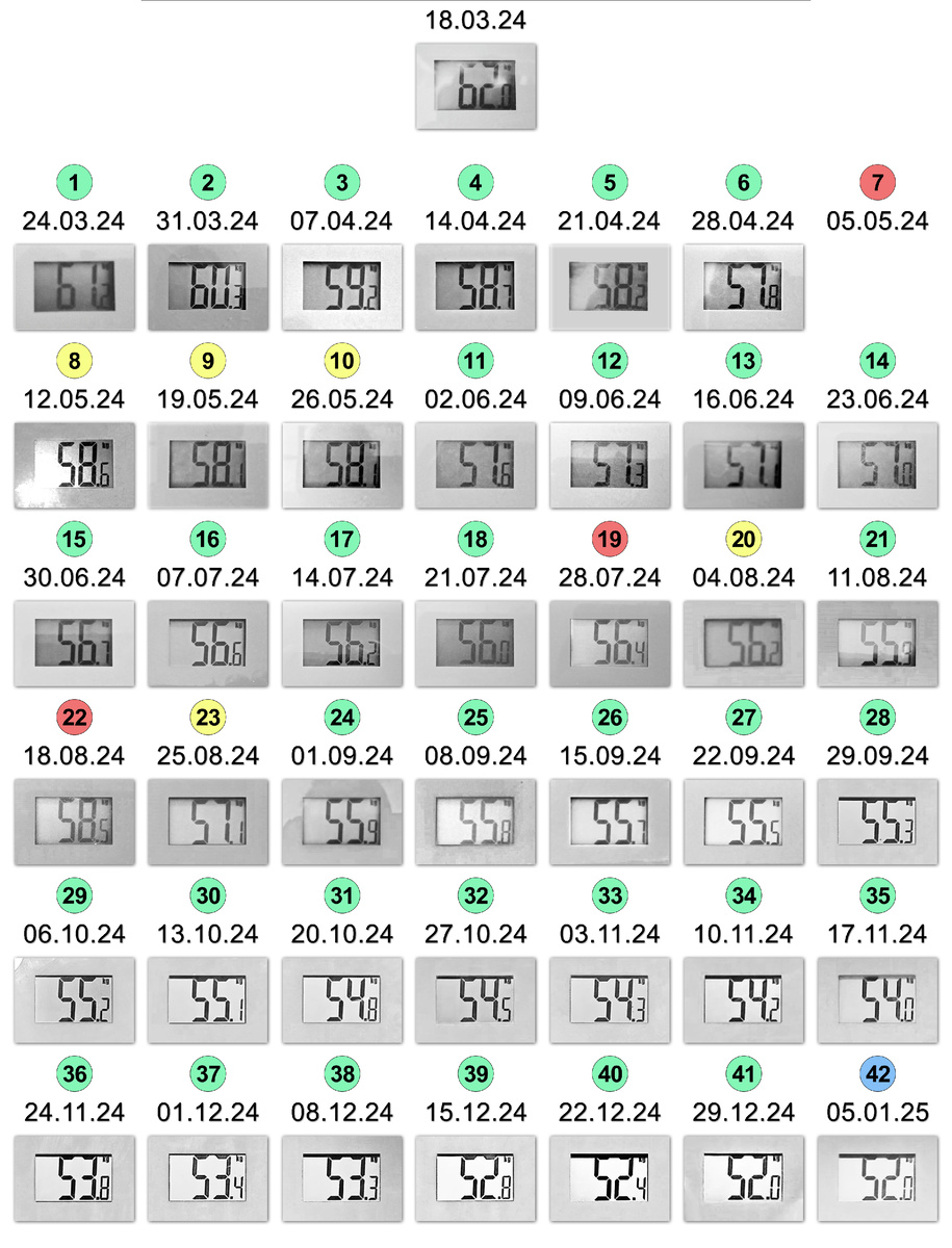 Голубая мечта - сохранить вес.