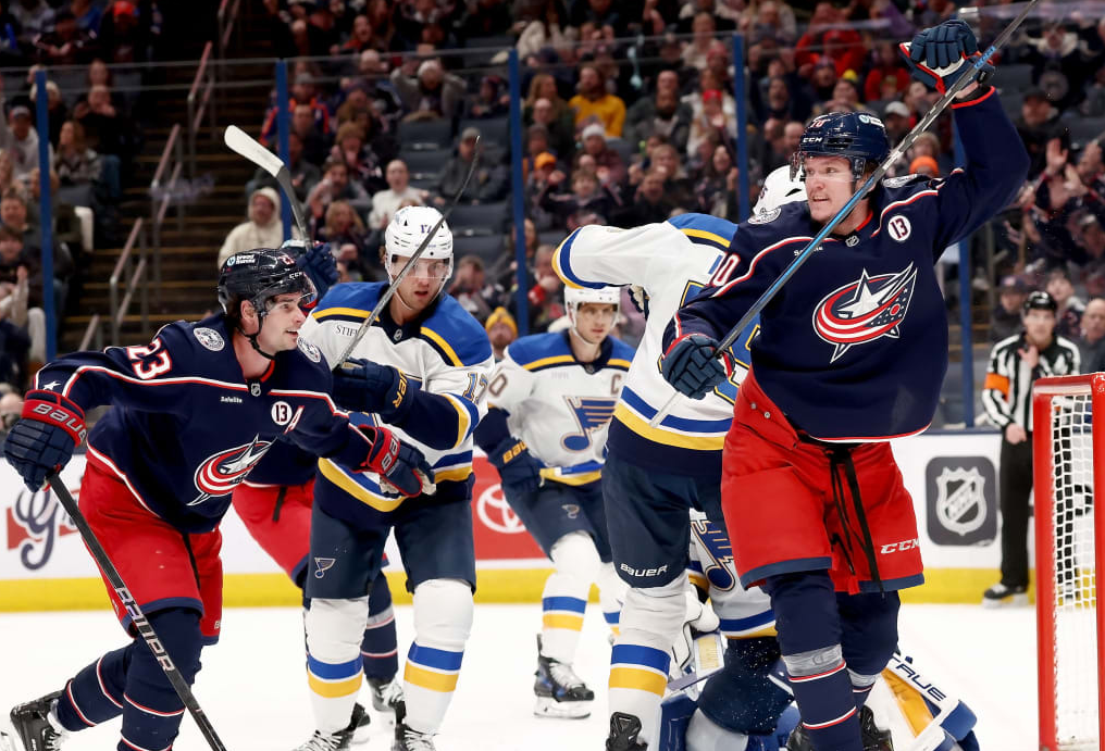 Дмитрий Воронков продолжает забивать за "Коламбус". Фото: НХЛ