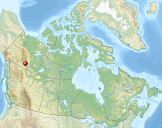 Расположение заповедника национального парка Наханни в Канаде. Снимок из Википедии