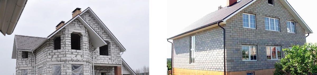 Дом из керамзитоблоков и газобетона