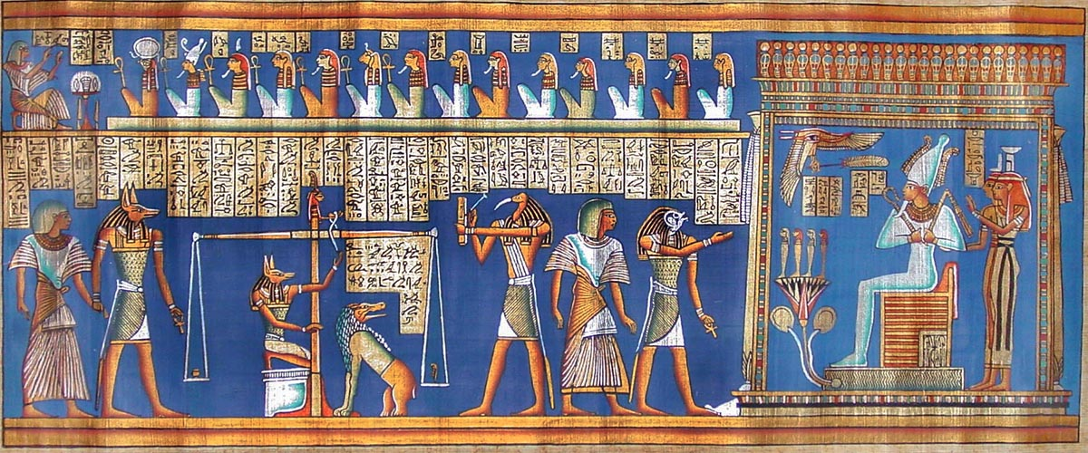 Картина Страшного суда из "Книги мёртвых"