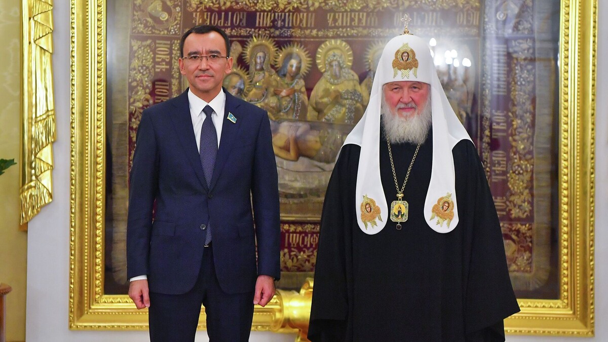 Маулен Ашимбаев и патриарх Кирилл