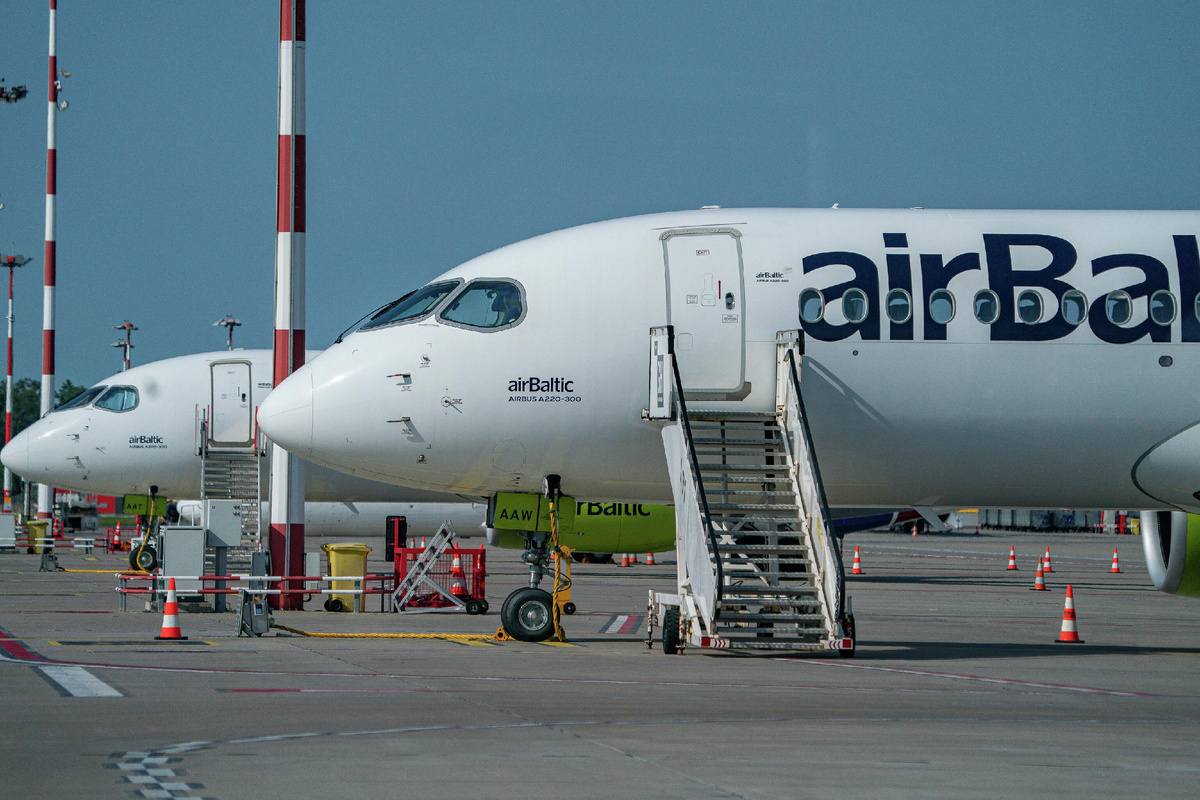 Проблемные Аэробусы airBaltic © Sputnik