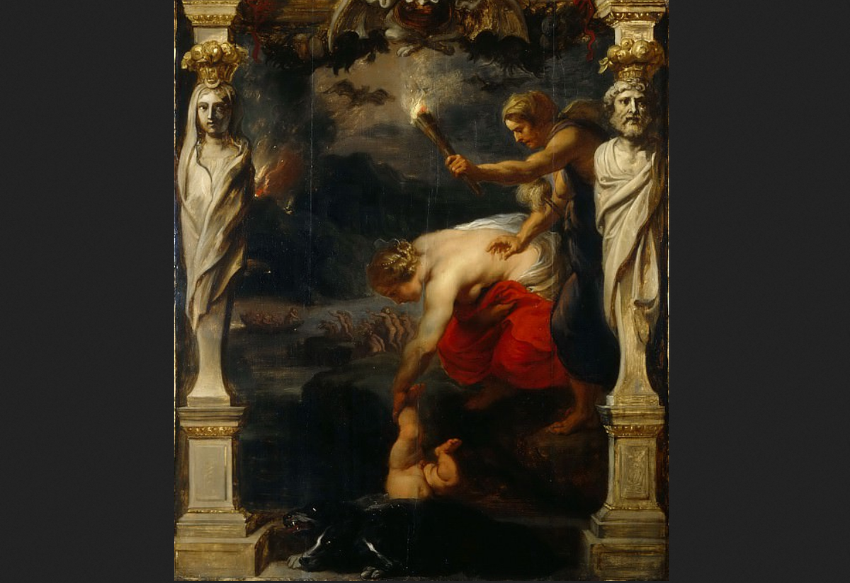Питер Пауль Рубенс. "Окунание Ахиллеса в Стикс", 1630.