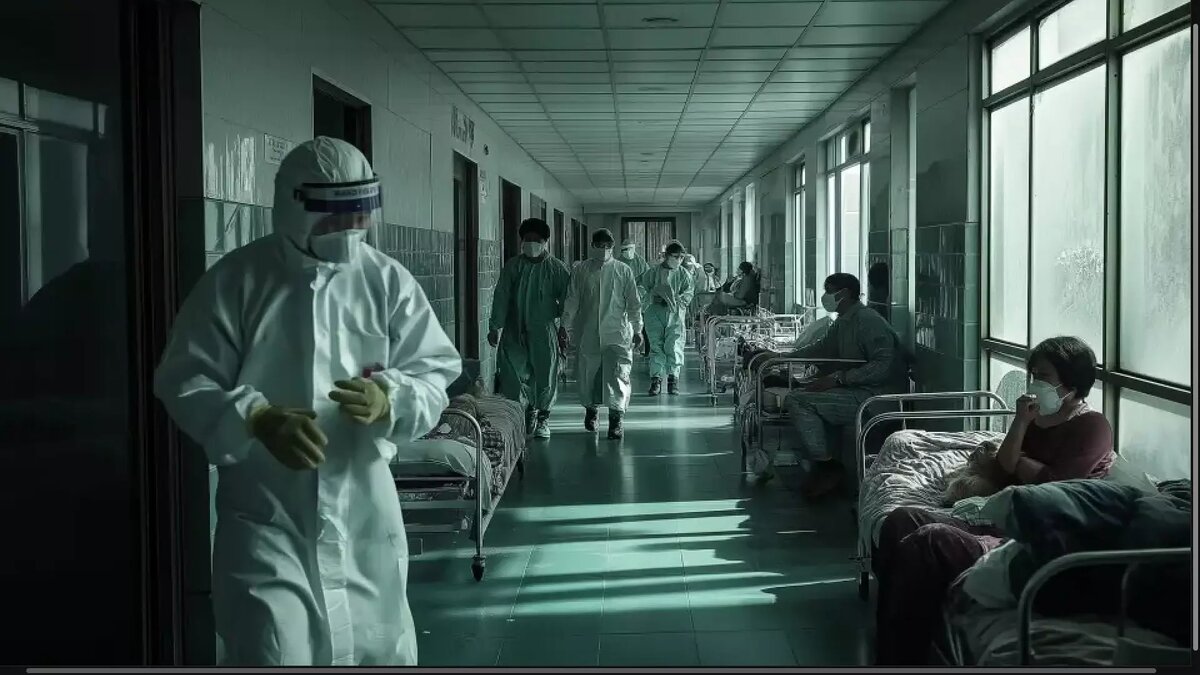 Китайские больницы в северных провинциях переполнены больными метапневмовирусом. Источник: 1М