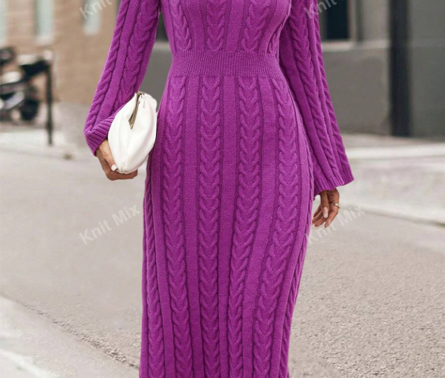 Вязаные платья: тенденции модного сезона 2025