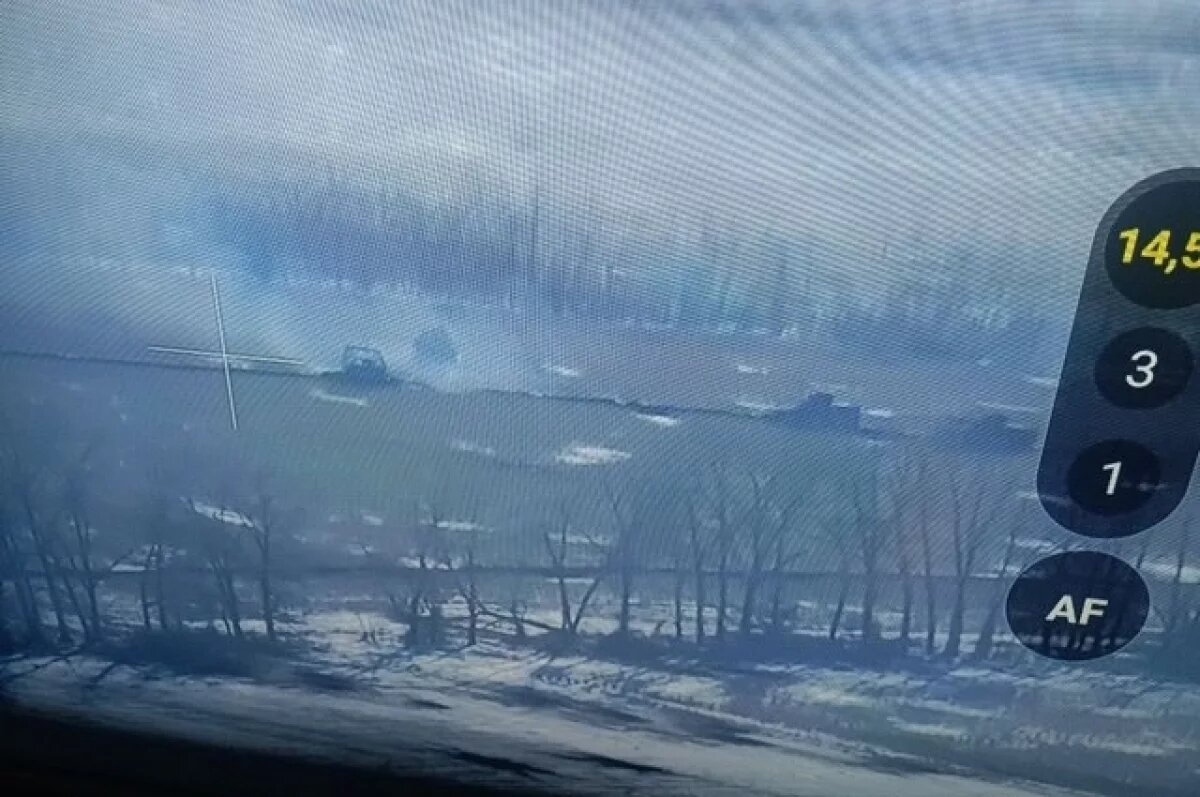    Спецназ «Ахмат» уничтожает технику врага, наступающего в Курской области