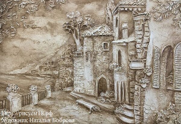 Пример: Барельеф на планешете. 