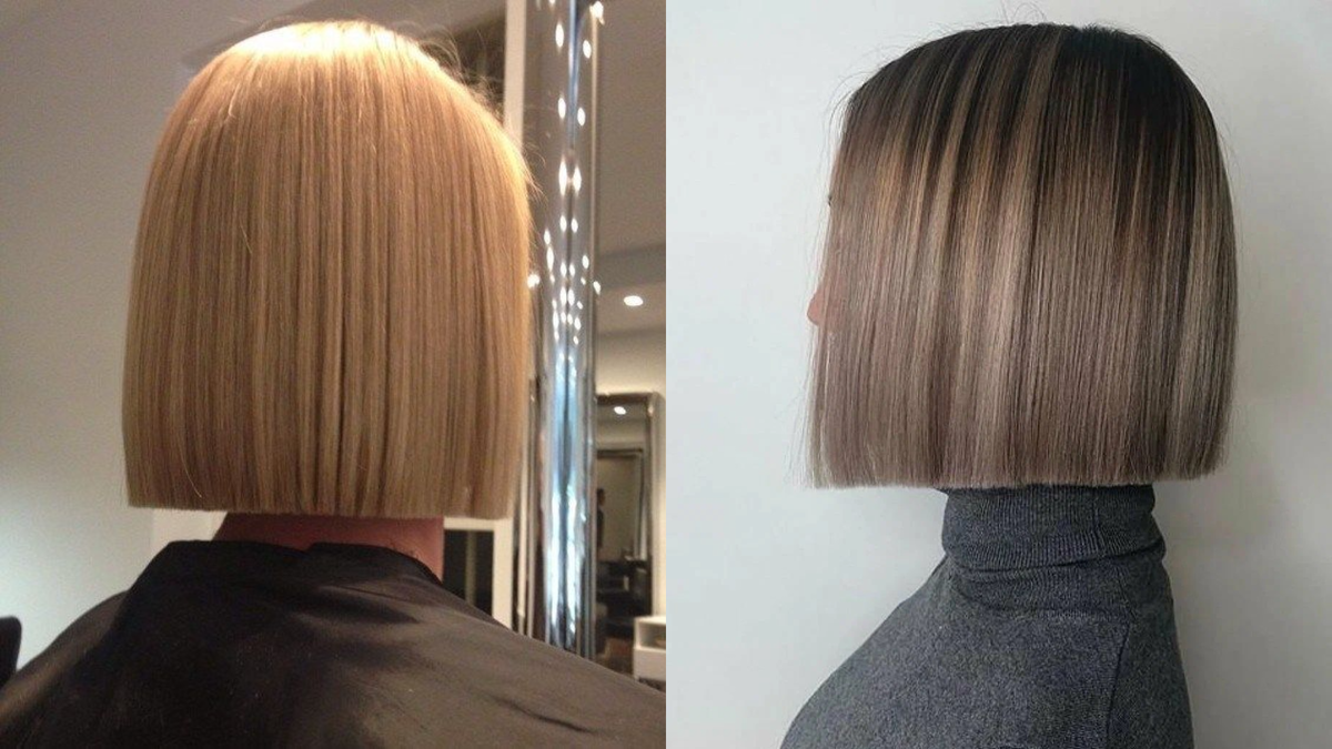 Прямой боб с четким срезом