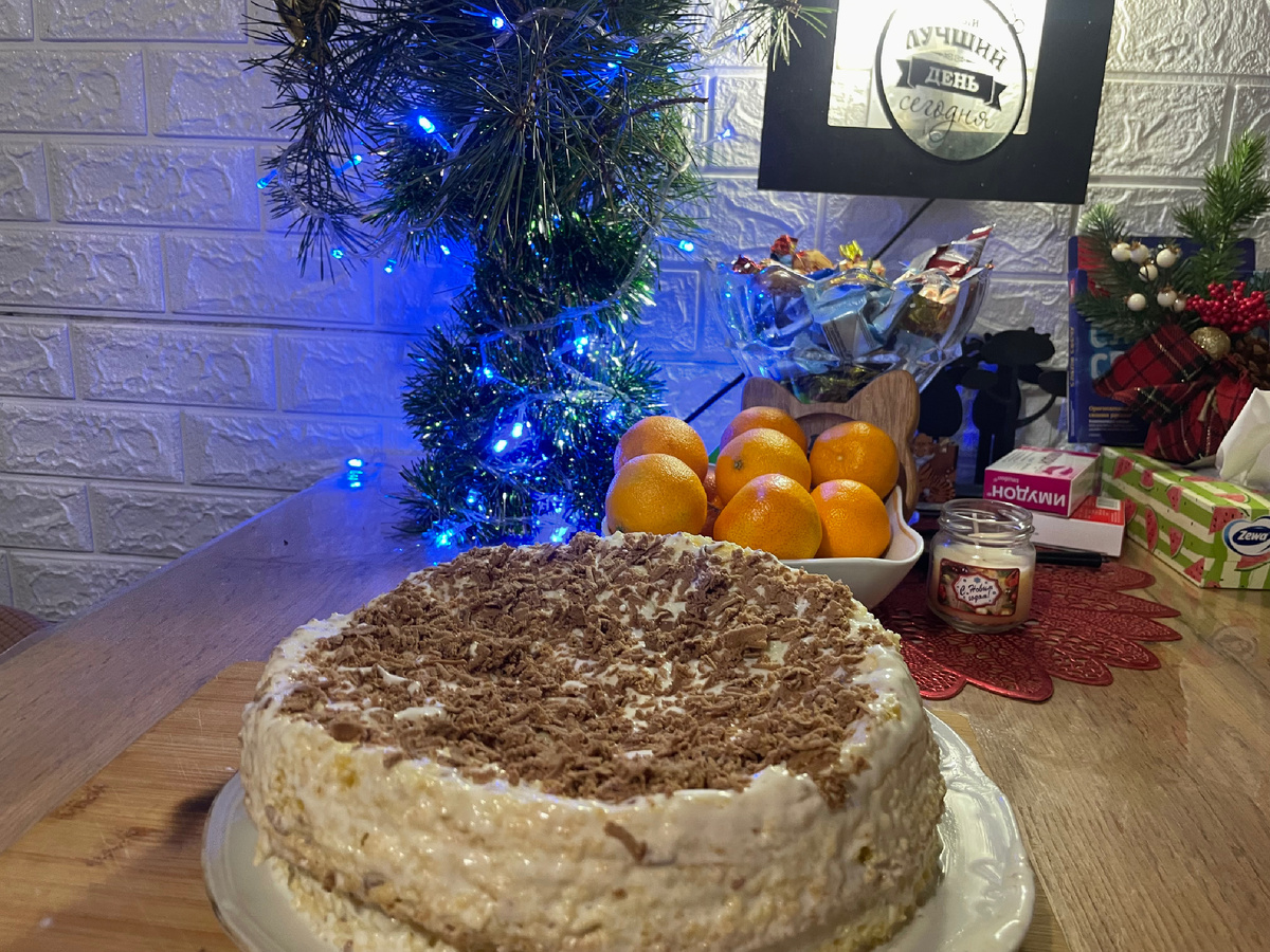 торт банановый