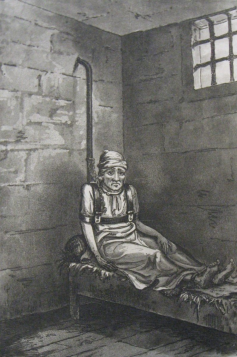 Джеймс Норрис - пациент Бетлемской Королевской Больницы Лондона (Бедлам), проведший 12 лет прикованным на цепь к стене.