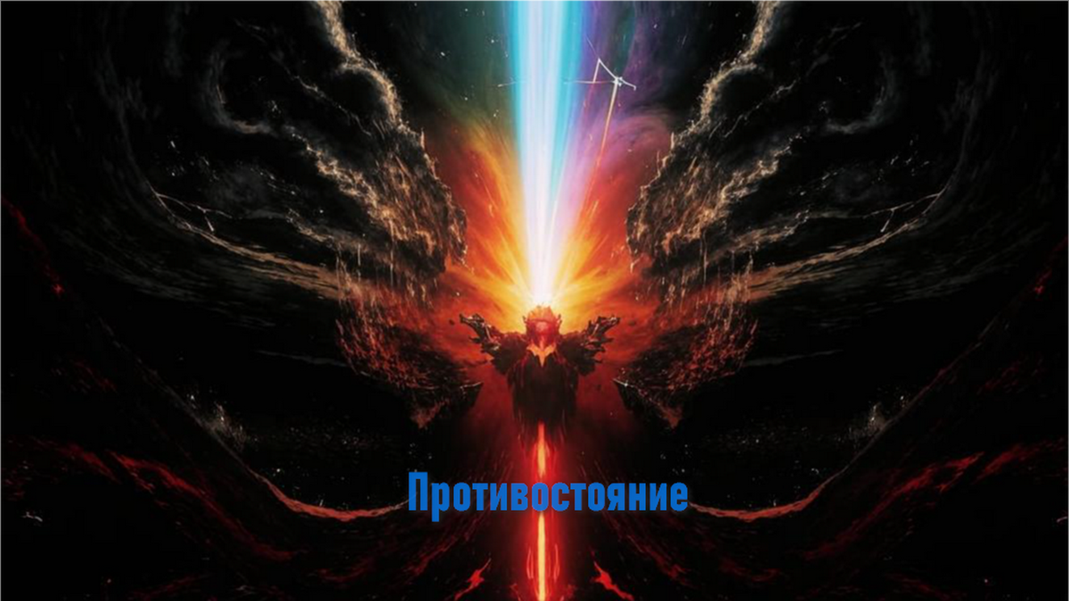 Битва добра и зла.Кандинский.