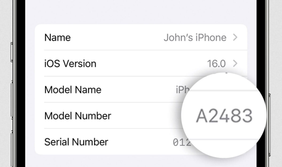    Номер модели может дать важнейшую информацию об iPhone