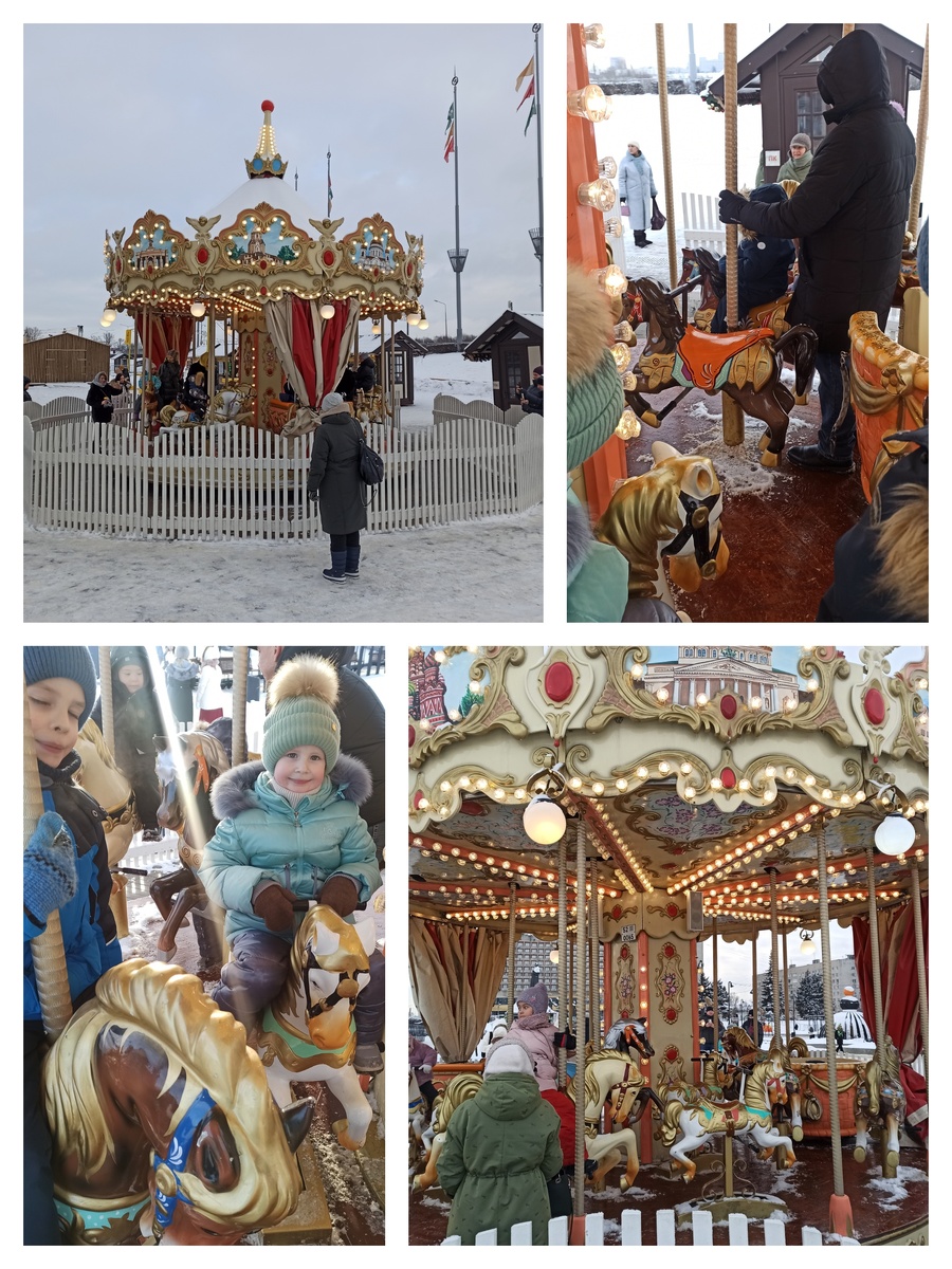 Родители могут сопровождать детей на карусели бесплатно. 