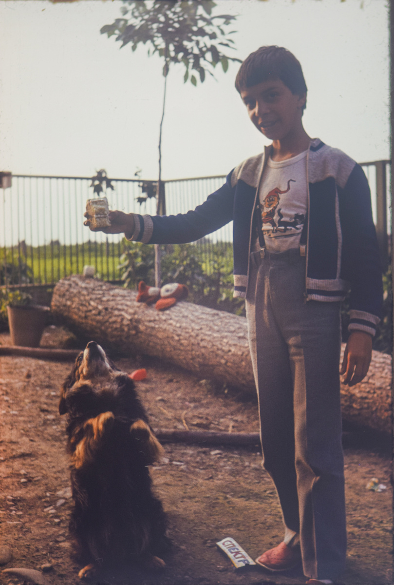 Бровка и я. 1985 год. Западная Украина, село Долишнее