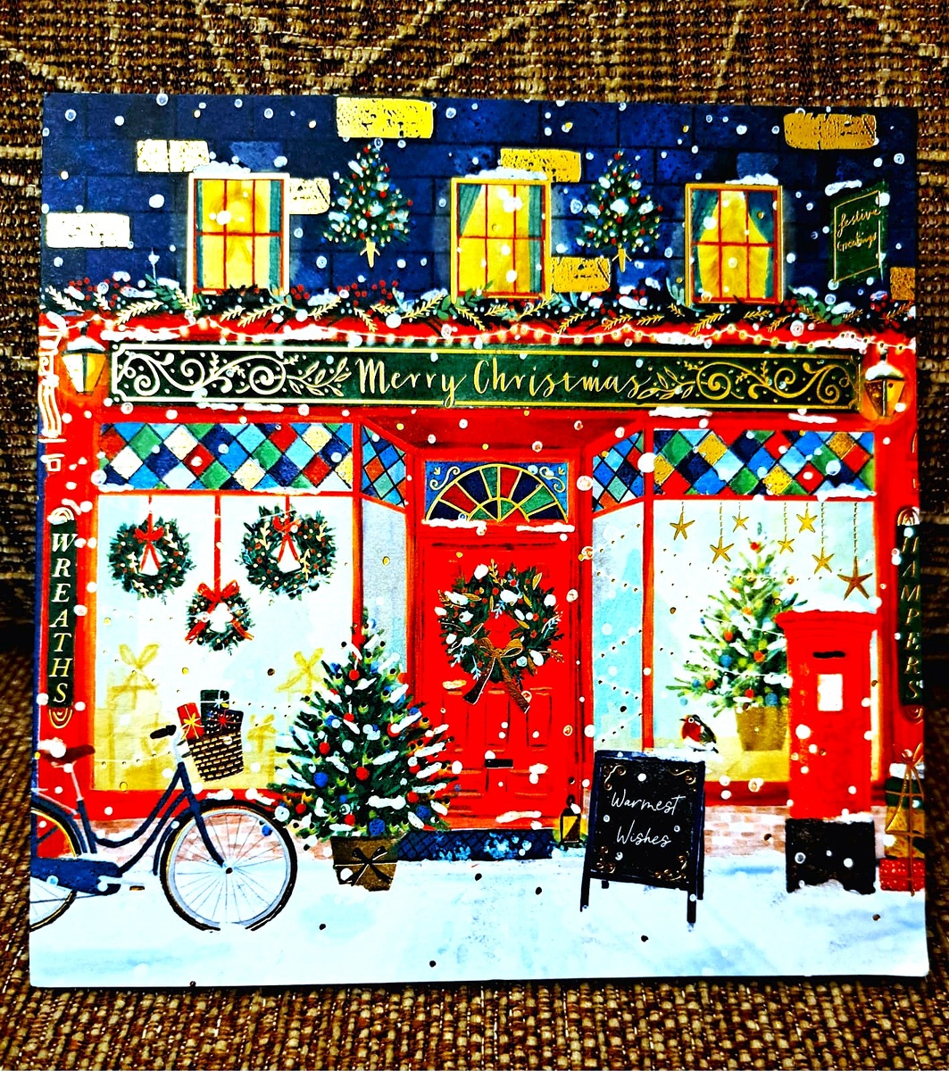 Открытка с новогодними праздниками, которую я получила из Лондона. Фото автора канала