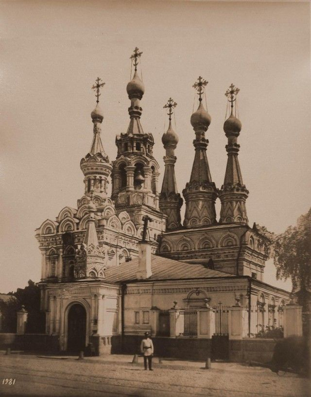 Вид на храм Рождества Богородицы, фото до 1917 года, изображение из открытых источников