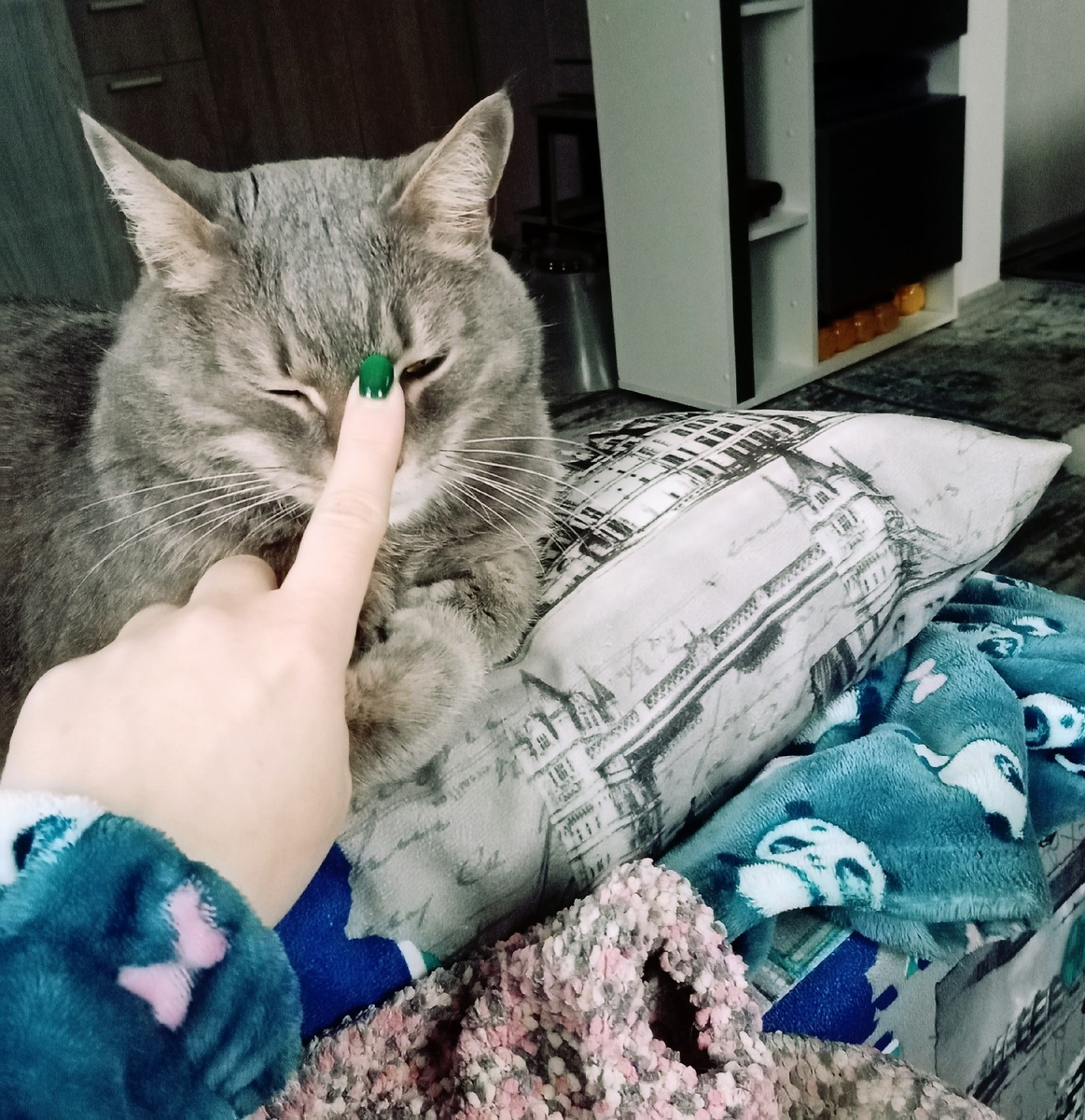 Айк принимает благословение)