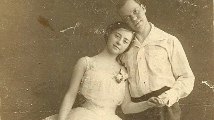 Марина Нижинская и А. И. Чекрыгин. Петроград, 1915 год