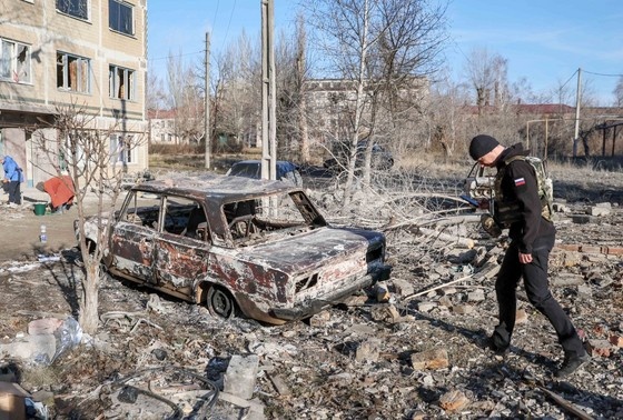    Последствия обстрела ДНР