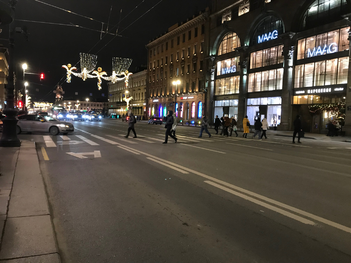 Новогодний Невский проспект