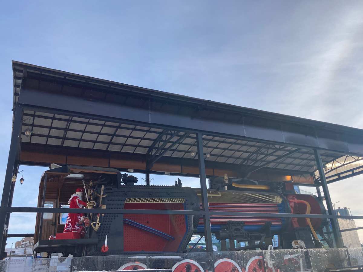 Дед мороз -машинист, фото автора