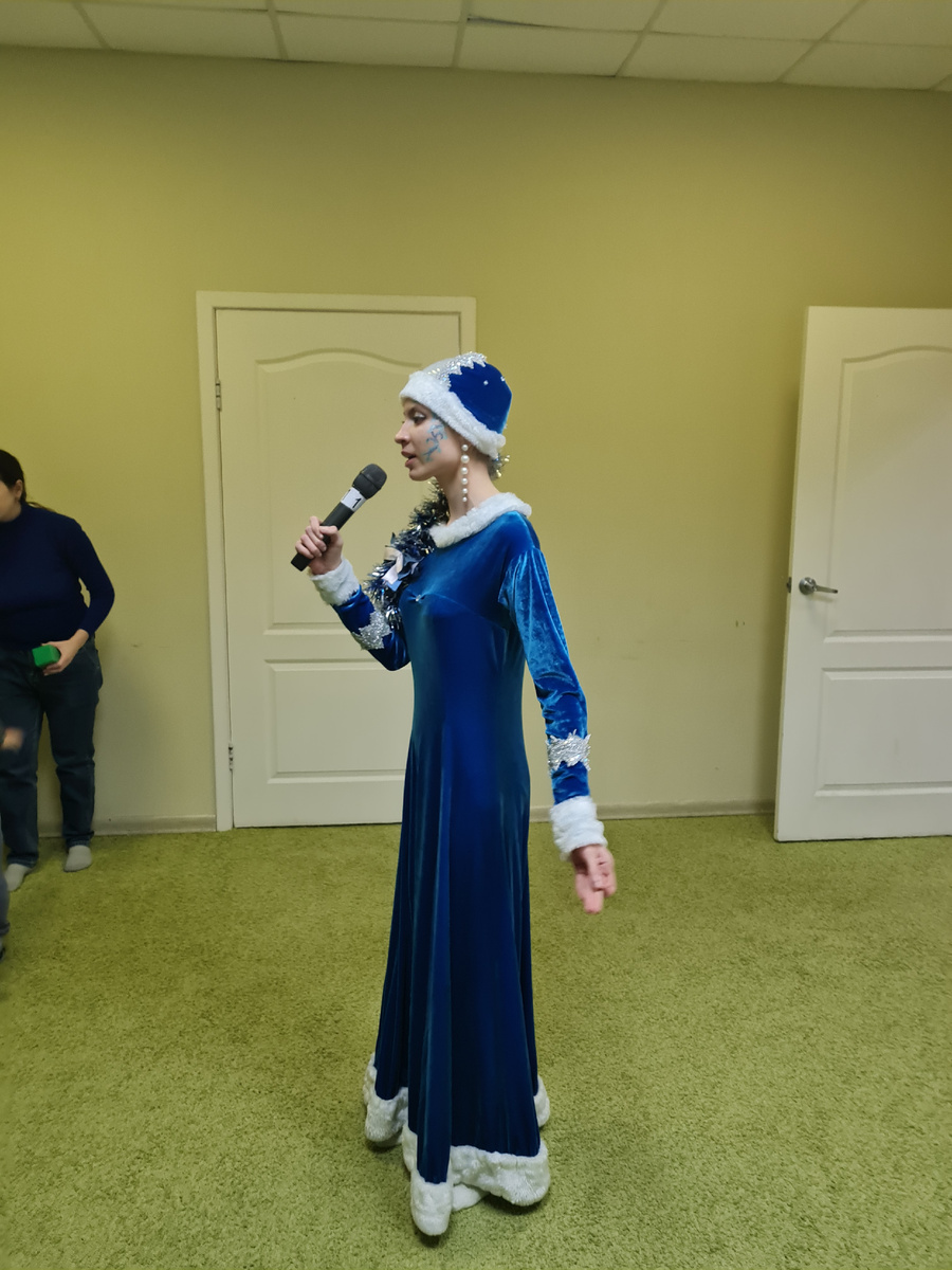 Кристина в роли Снегурочки 