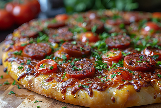    Пицца на кефире, пошаговый рецепт с фото