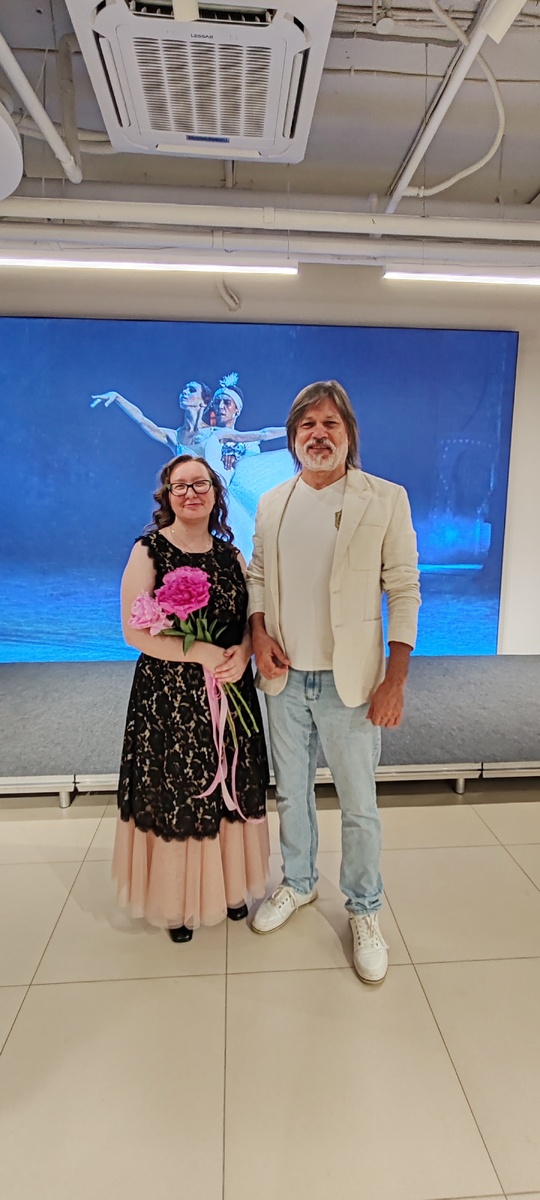 Я с главой творческого объединения "Марке Фано" Поливцом Сергеем Алексеевичем
