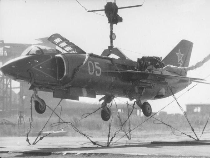 Первый опытный Як-36М на стендовых испытаниях. Фото: авиару.рф