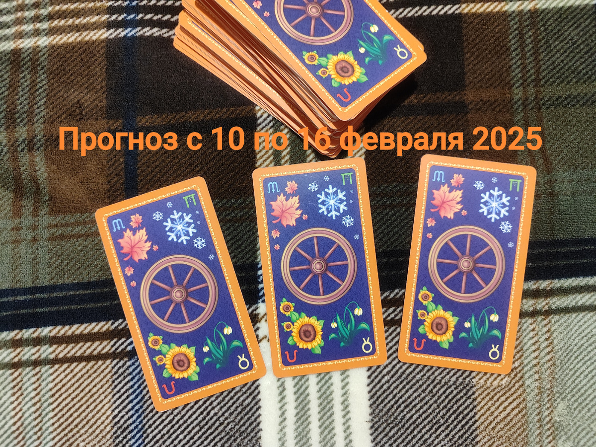 Прогноз на неделю с 10 по 16 февраля на картах Таро. Фото автора.
